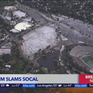 Pasadena gets hail