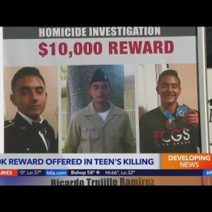 Reward offered for information in teen's killing