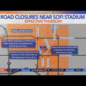 Road closures begin for Super Bowl