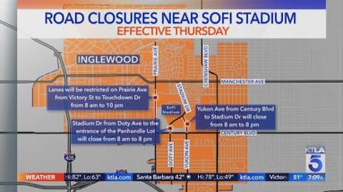 Road closures begin for Super Bowl