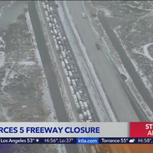Snow forces 5 Freeway closure