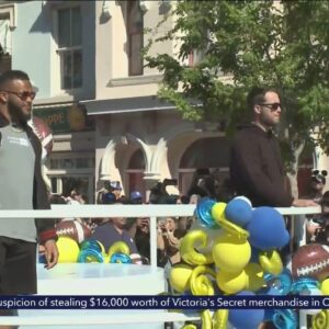 Super Bowl champion Rams honored at Disneyland