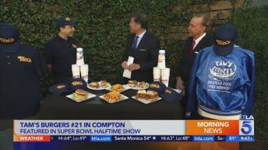 Tam's Burgers #21 in Compton featured in Super Bowl Halftime Show