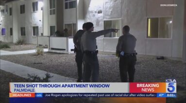 Teen shot through apartment window in Palmdale