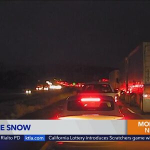Weather conditions stop traffic through Grapevine