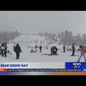Winter storm brings snow to Big Bear