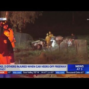Downey high school student killed, 2 others hospitalized after crash on 5 Fwy