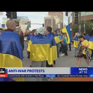 Anti-war protests continues in Southern California as well as across the globe
