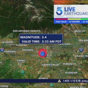 3.4 magnitude earthquake shakes up Inland Empire