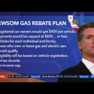 All registered car owners would get $400 under Newsom proposal