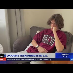 14-year-old Ukrainian refugee arrives in L.A. after being smuggled out of war-torn country