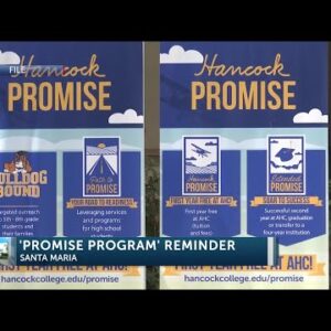 Hancock College reminds local high school seniors about ‘Promise' program
