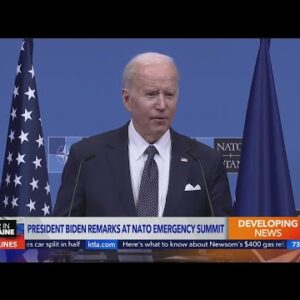 Biden meets with NATO leaders in Europe