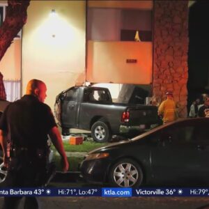 Child injured when truck crashes into Long Beach apartment building