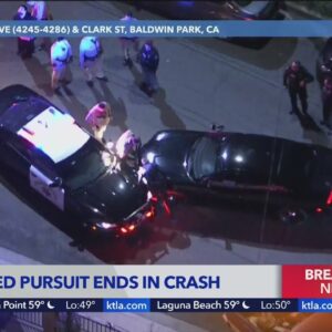 High-speed chase begins and ends in Baldwin Park