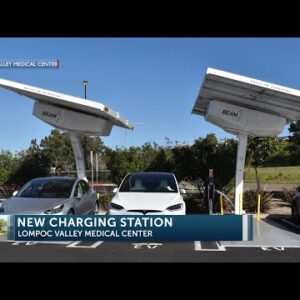 Solar-powered electrical vehicle charging stations in Lompoc available for free public use