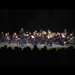 Pioneer Valley students inspired during live performance of Marine Band