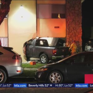 Child critically injured when truck crashes into Long Beach apartment building