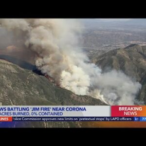 Jim Fire burns hundreds of acres in Cleveland National Forest