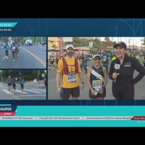 L.A. Marathon: Brain aneurysm survivor runs with her doctor