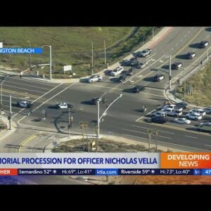 Memorial procession for Officer Nicholas Vella