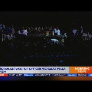 Memorial service underway for H.B. Officer Nicholas Vella