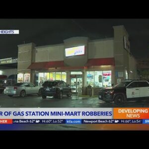 Police search for suspects in string of mini-mart robberies