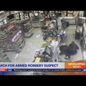 Police search for violent armed robbery suspect in Montclair 7-11