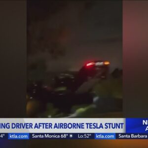 Reward offered for information on driver who jumped Tesla in Echo Park