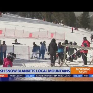 Skiers, snowboarders head to the mountains as winter storm drops fresh snow
