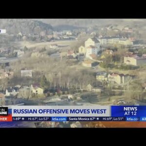 Russian offensive moves west