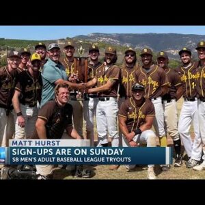 SB Men's Adult Baseball League tryouts on Sunday