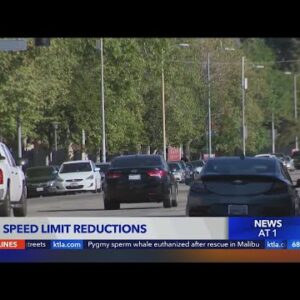 Speed limits to be reduced on 177 miles of L.A. streets