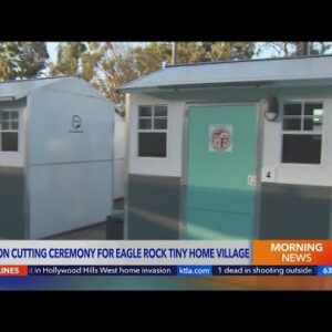 Tiny home village opens in Eagle Rock
