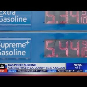 U.S. average price of gas nears 2008 record