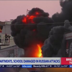 Ukraine apartments, school damaged in Russian attacks