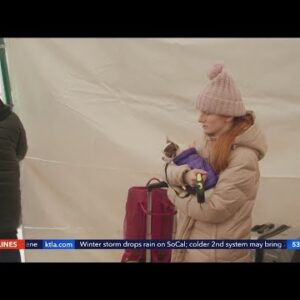 Ukraine refugees grab only the essentials as they flee their homes