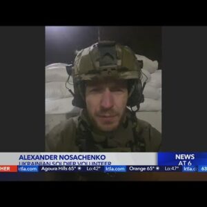 Ukrainian soldier shares his experience with KTLA