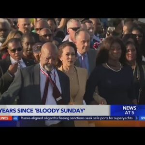 VP Harris commemorates ‘Bloody Sunday’ anniversary in Selma, Ala.