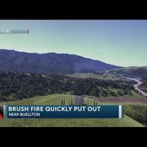 Santa Barbara County Fire battling vegetation fire off highway near Nojoqui turnoff