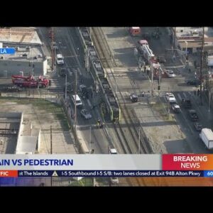 1 dead after apparently being struck by Metro train in South L.A.