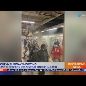 At least 10 shot in Brooklyn subway shooting