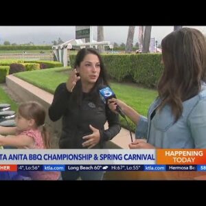 BBQ championship and spring carnival held at Santa Anita racetrack