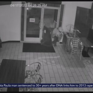 Burglar smashes glass door of Boyle Heights restaurant