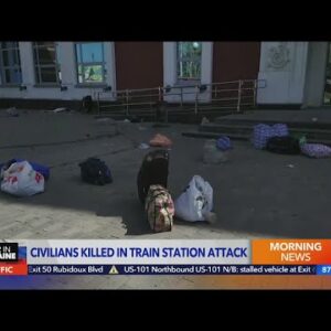 Civilians killed in train station attack