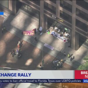 Climate change rally in downtown L.A.