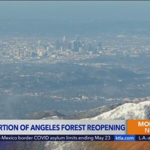 Closed portion of Angeles Forest reopening