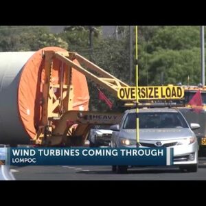 Another set of blades and towers to be delivered to Strauss Wind Project Thursday, Friday