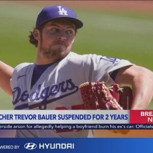 Dodgers pitcher Trevor Bauer suspended for 2 years