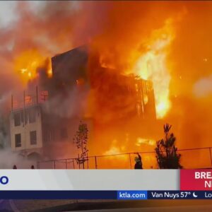 Hotel under construction goes up in flames in Camarillo